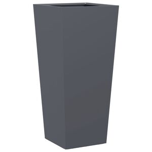 vidaXL Jardinera hexagonal acero antracita 35x35x75 cm
