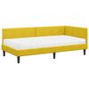 vidaXL Estructura de Cama Esquina con Colch&oacute;n Otro 2 pcs Amarillo