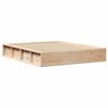 vidaXL Estructura de cama Marr&oacute;n 160 x 200 cm Madera de pino macizo