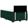 vidaXL Cama box spring con colch&oacute;n terciopelo verde oscuro 120x200 cm