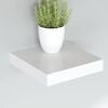 vidaXL Estantes flotantes de pared 4 uds MDF blanco 23x23,5x3,8 cm