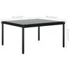 vidaXL Juego de muebles de jardín 8 piezas con cojines PVC negro