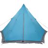 vidaXL Tienda de campa&ntilde;a familiar tipi 6 personas impermeable azul