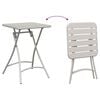 vidaXL Conjunto bistro 3 pcs Beige Acero