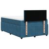 vidaXL Cama box spring con colch&oacute;n terciopelo azul 120x190 cm