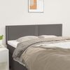 vidaXL Cabeceros cuero sint&eacute;tico gris 144x5x78/88 cm