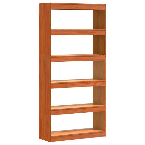 vidaXL Estanter&iacute;a para libros Marr&oacute;n cera 80 x 30 x 167,5 cm