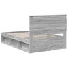 vidaXL Estructura de cama con cabecera Gris Sonoma 120 x 190 cm