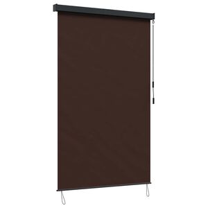 vidaXL Estor enrollable Marr&oacute;n 60 x 250 cm Tela y Aluminio