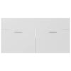 vidaXL Conjunto de muebles de baño 2 piezas contrachapada blanco