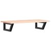 vidaXL Estante de lavabo de pared de acero y madera maciza de roble