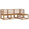 vidaXL Conjunto de sof&aacute;s de exterior con coj&iacute;n 4 pcs Natural y Beige
