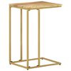 vidaXL Mesa auxiliar de madera maciza de mango 35x45x65 cm