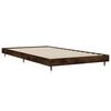 vidaXL Estructura de cama sin colch&oacute;n madera roble ahumado 100x200 cm