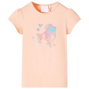 Camiseta infantil naranja claro 104
