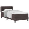 vidaXL Cama tipo Box Spring Marr&oacute;n Oscuro 100 x 200 cm tela