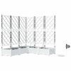 vidaXL Macetero de Jard&iacute;n 5 uds. Blanco 120 x 120 x 126 cm PP