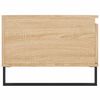 vidaXL Mesa de centro madera contrachapada roble Sonoma 90x50x36,5 cm