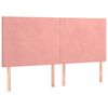 vidaXL Cama box spring con colch&oacute;n terciopelo rosa 200x200 cm