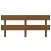 vidaXL Cabecero de cama madera maciza de pino marr&oacute;n miel 204x3x81 cm
