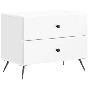vidaXL Armario de Noche con caj&oacute;n Brillante 62 x 34,5 x 47,5 cm