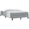 vidaXL Cama tipo Box Spring Gris Claro 120 x 200 cm tela