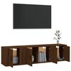 vidaXL Set de muebles para TV 3 pzas madera contrachapada roble marr&oacute;n