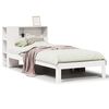 vidaXL Cama con estantería sin colchón madera maciza de pino 90x190 cm