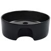 vidaXL Lavabo con rebosadero 36x13 cm cer&aacute;mica negro