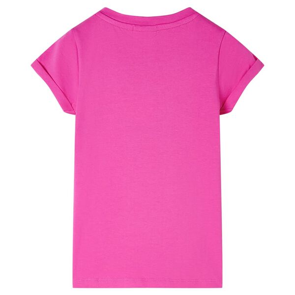 Camiseta infantil rosa oscuro 104