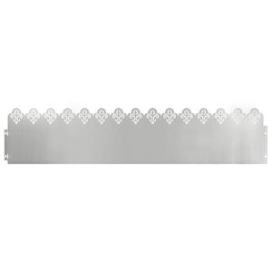 vidaXL Borduras para c&eacute;sped 10 pcs Plateado 103 x 0,05 x 22 cm