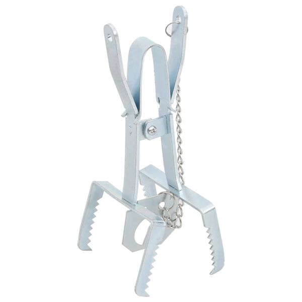 vidaXL Trampas para topos 5 unidades acero galvanizado plateado