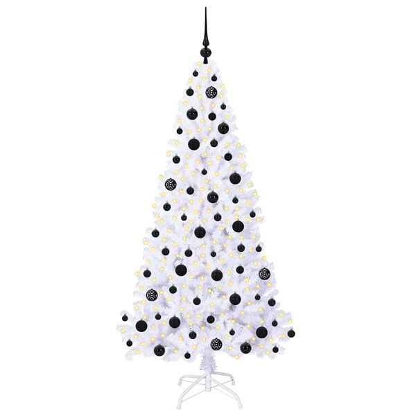 vidaXL &Aacute;rbol de Navidad artificial con 300 LED 180 cm PVC y Acero