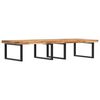 vidaXL Estante de lavabo de pared acero y madera maciza de acacia
