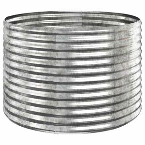 vidaXL Jardinera arriate acero galvanizado plata 100x100x68 cm