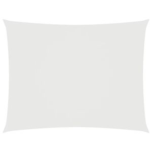 vidaXL Toldo de vela rectangular tela Oxford blanco 2,5x3,5 m