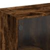 vidaXL Estanter&iacute;a con puertas madera roble ahumado 136x37x142 cm