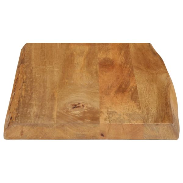 vidaXL Tablero de mesa borde natural madera maciza mango 70x40x3,8 cm