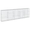 vidaXL Cesta de gaviones con cubierta hierro galvanizado 500x50x150 cm