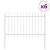 vidaXL Valla de Jard&iacute;n WOERDEN 6 uds. 10,2 x 1,2 m