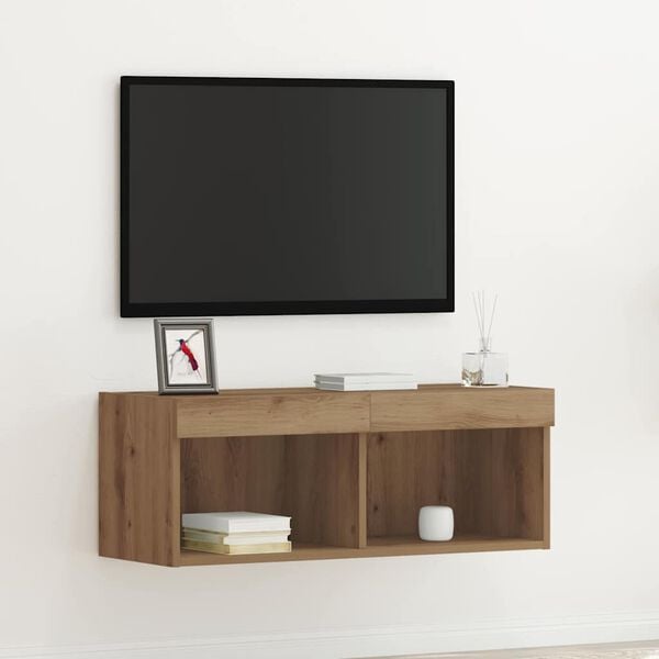 vidaXL Conjunto de mueble de TV Roble artisan 80 x 30 x 30 cm
