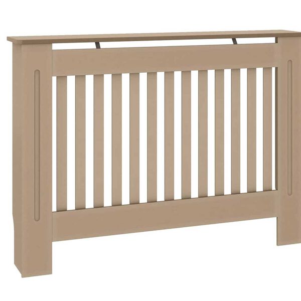 vidaXL Cubierta de Radiador 2 pcs Marrón 112 x 19 x 81,5cm