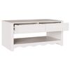 vidaXL Mesa de Café Drammen 99 x 55 x 45 cm Madera maciza de pino