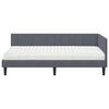 vidaXL Estructura de cama en esquina Gris oscuro 90 x 190 cm