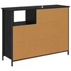 vidaXL Vitrina Roble Negro 100 x 33 x 75 cm Madera contrachapada