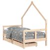 vidaXL Estructura de cama infantil con cajones madera de pino 80x160cm