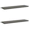 vidaXL Cojines para bancos SOEST 2 uds. 100% Poli&eacute;ster Gris
