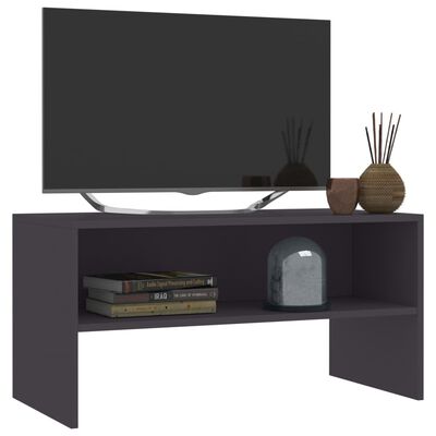 vidaXL Mueble para TV madera contrachapada gris 80x40x40 cm