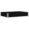 vidaXL Jardinera de madera maciza de pino negra 120x80 cm