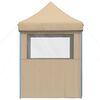 vidaXL Carpa de Fiesta Beige 200 x 200 x 306 cm Tela Oxford